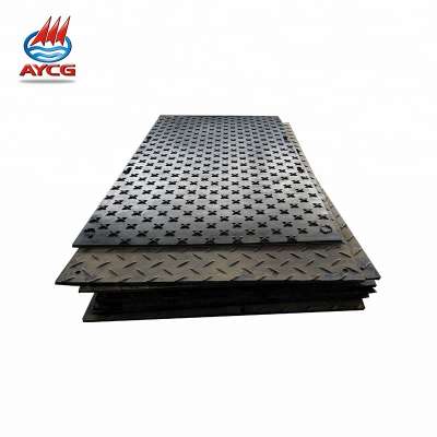 Best price water resistant UHMW hdpe ground track support mats