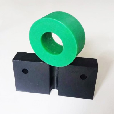 Custom Flanged Bushing Nylon PE plastic black bush Flang Bushing block